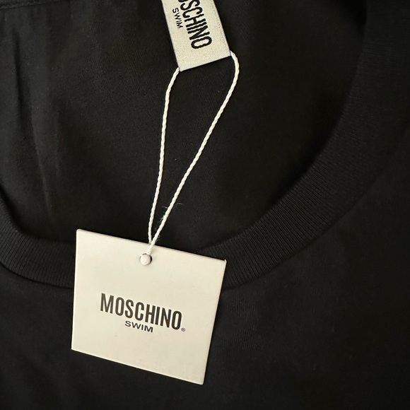 Moschino designer new black swim shirt L - Picture 3 of 7